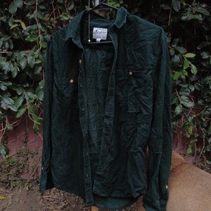 Lucky Brand Dark Green Button Down